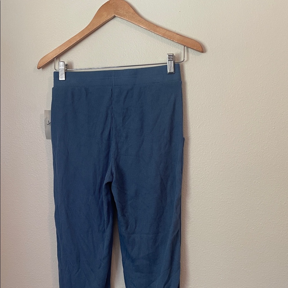 Blue Textured Pants - Picture 4 of 4